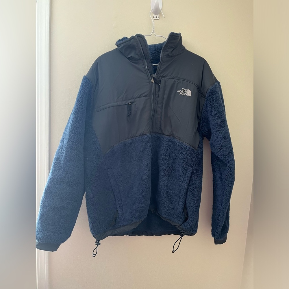 men’s navy vintage the north face jacket